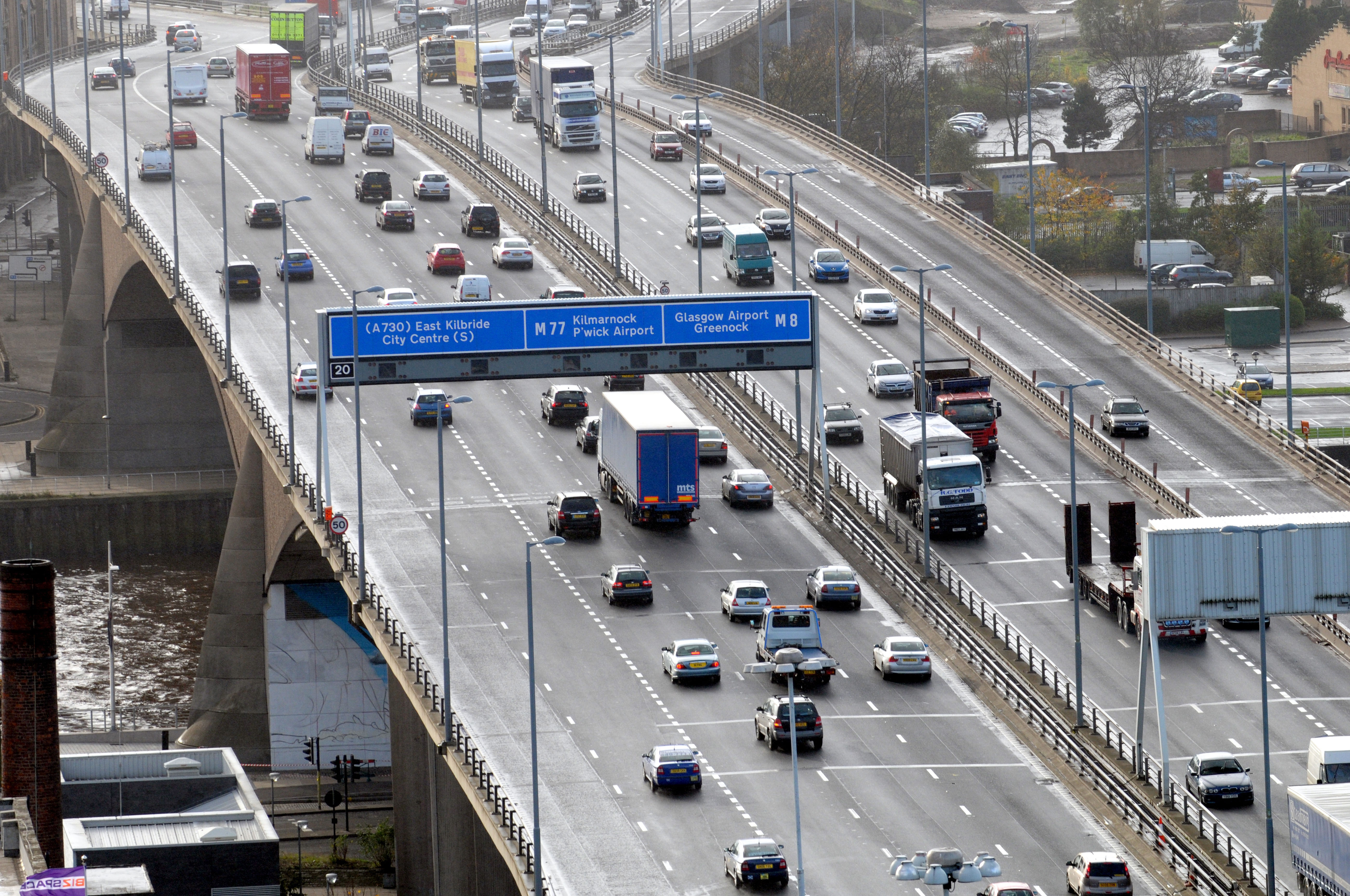 M8 Kingston Bridge closed westbound every night for two weeks